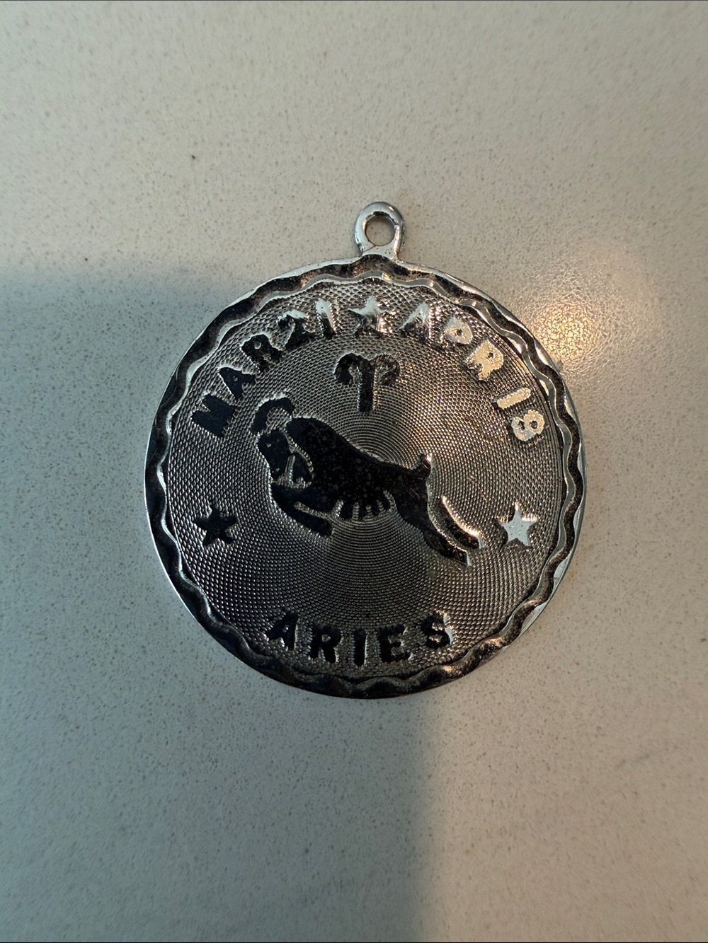 Aries Zodiac Pendant Silver-Charm